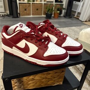 Nike Men's Dunk Low Red White New